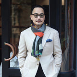 Begg & Co Painted Mallory Harper Camo Cashmere Scarf