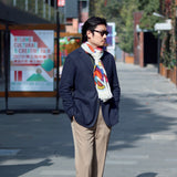 Begg & Co x John Booth Wispy Arc Noir Superfine Cashmere Scarf