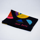 Begg & Co x John Booth Wispy Arc Noir Superfine Cashmere Scarf