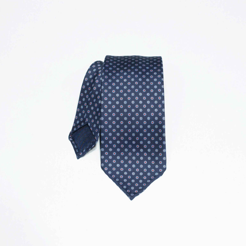 EG Cappelli handmade Blue silk tie #9559