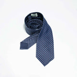 EG Cappelli handmade Blue silk tie #9559