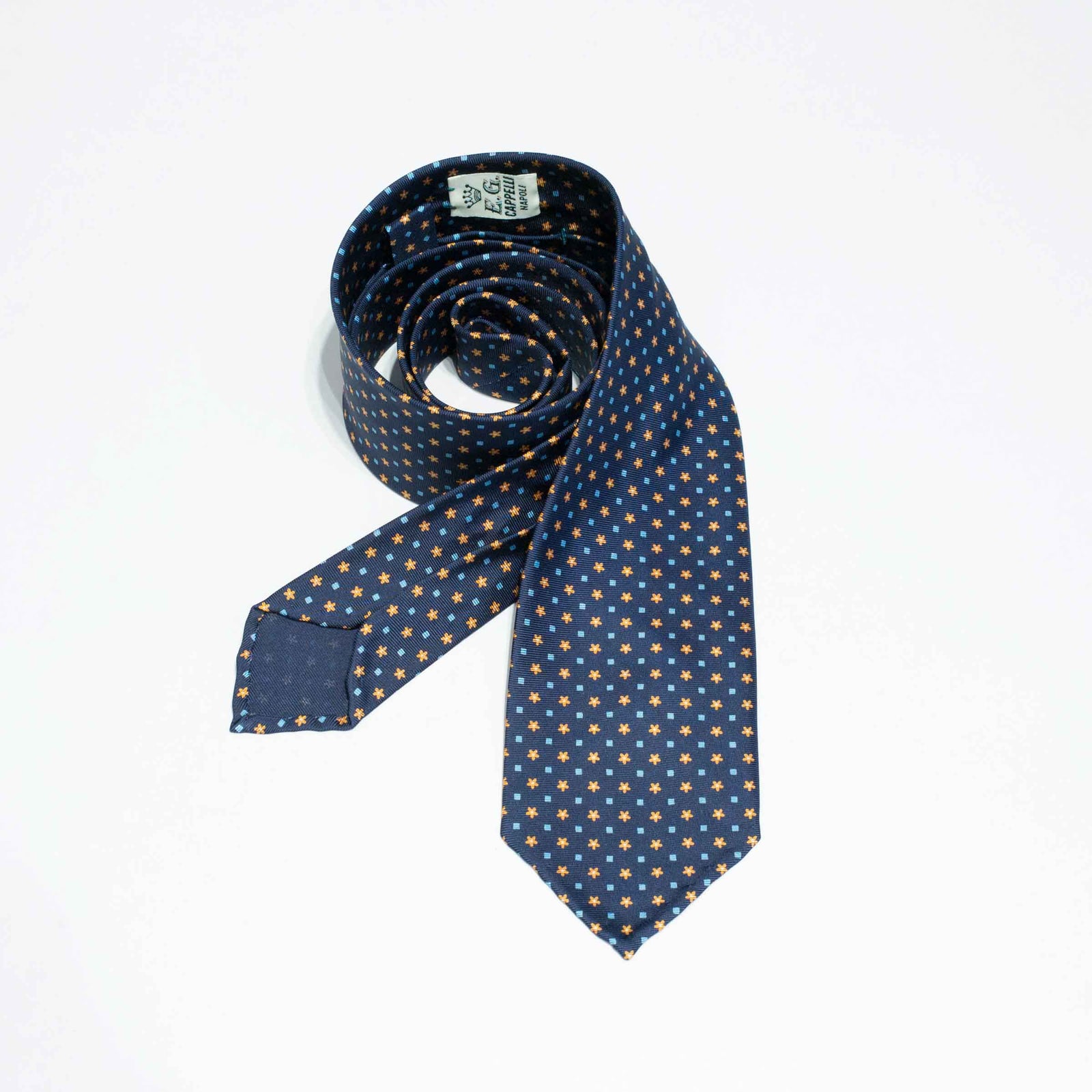 EG Cappelli handmade Blue silk tie #9566 – W.W.Chan Tailor Limited