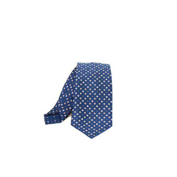 EG Cappelli handmade Blue silk tie #5517
