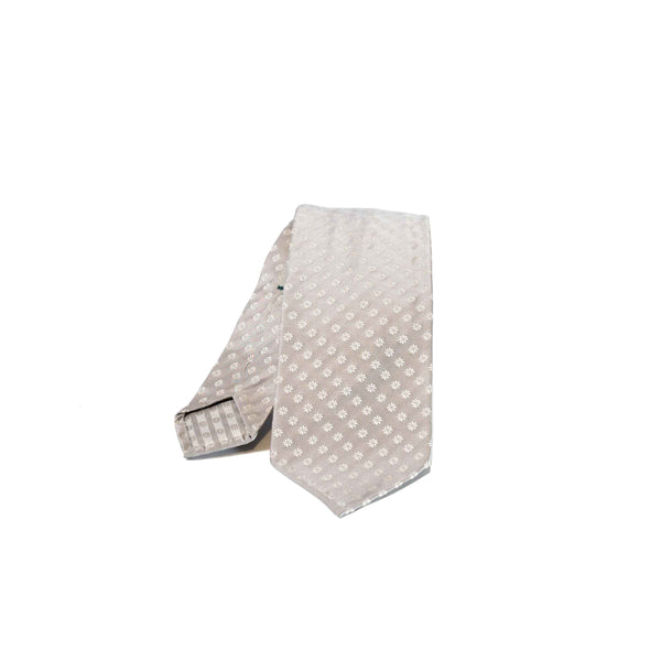 EG Cappelli handmade Grey silk tie #5521