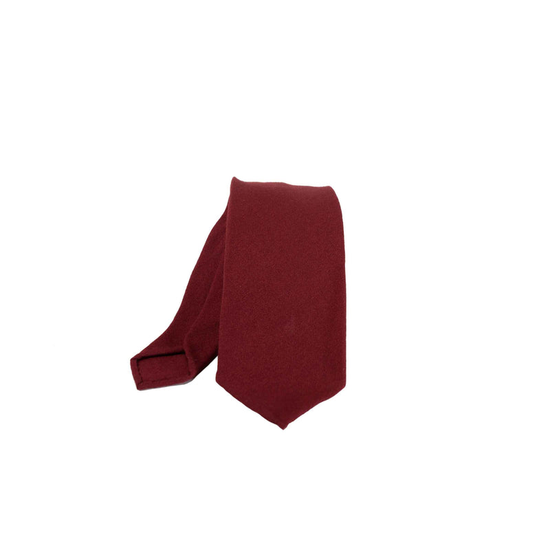 EG Cappelli handmade Red wool tie #5559