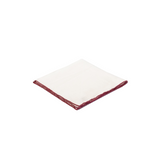 EG Cappelli handmade burgundy edge pocket square #5630