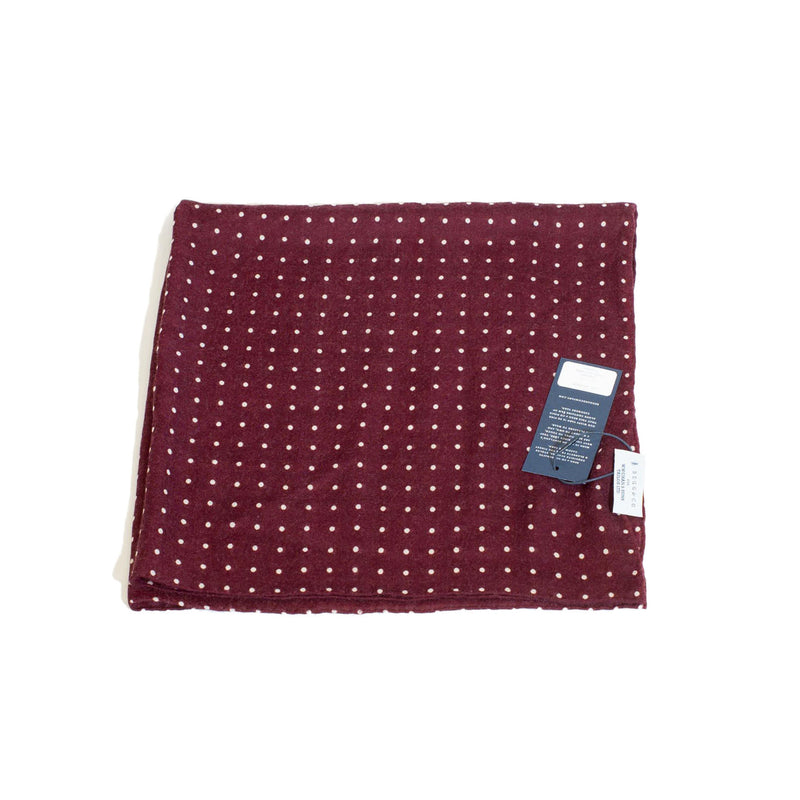 W.W.Chan x Begg & Co Red Cashmere Square Scarf