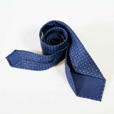 EG Cappelli handmade Blue silk tie #5944