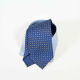 EG Cappelli handmade Blue silk tie #5944