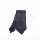 EG Cappelli handmade Blue silk tie#5946