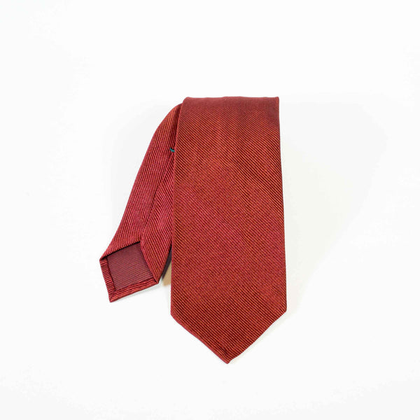 EG Cappelli handmade Red silk tie #5975