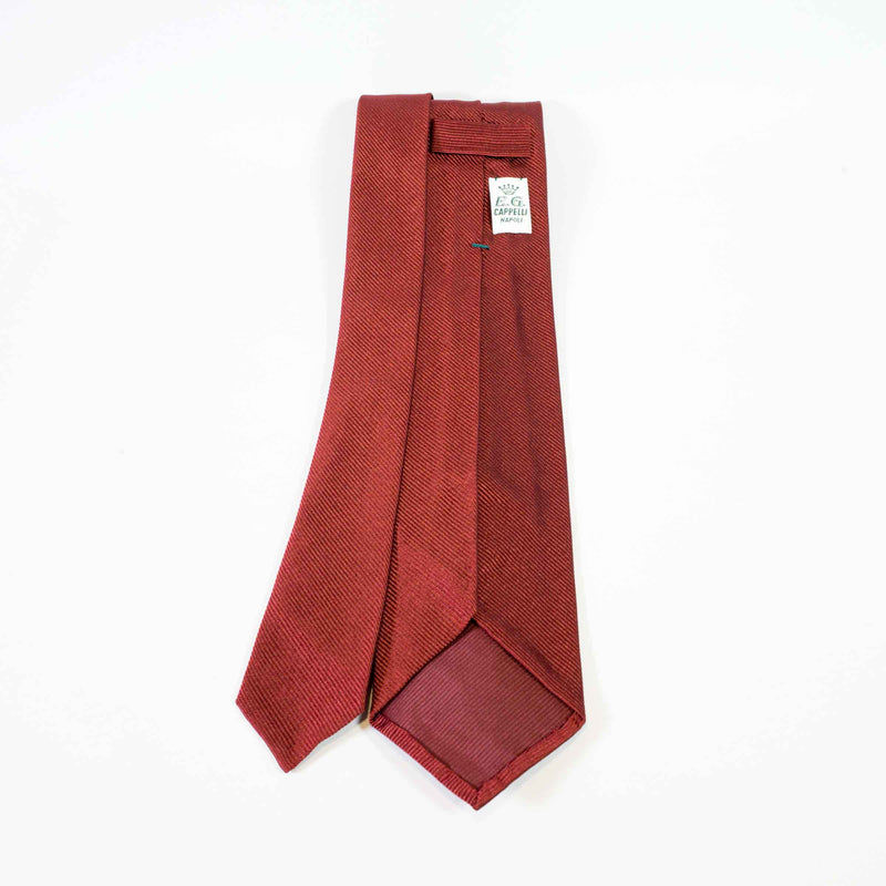 EG Cappelli handmade Red silk tie #5975