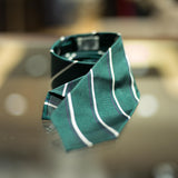 EG Cappelli handmade Blue Green White Silk tie #5551