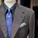 EG Cappelli handmade Blue silk tie #5519