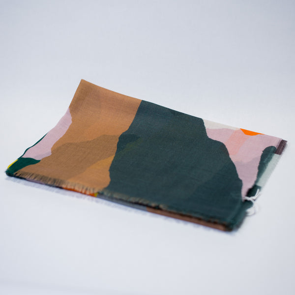 Begg & Co Painted Mallory Harper Camo Cashmere Scarf