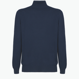 MTO Cashmere Zip Mock Sweater Navy 8543 3223